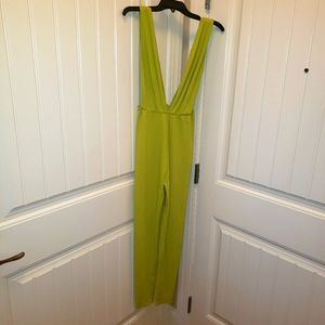 One piece  sexy neon jumper with deep V prettylittle thing size10 never worn
